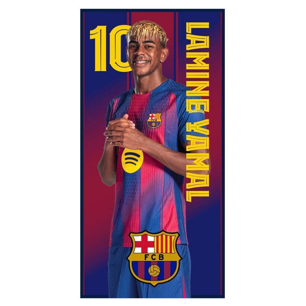 F.C. Barcelona Lamine Yamal mikrofiber strandhåndkle