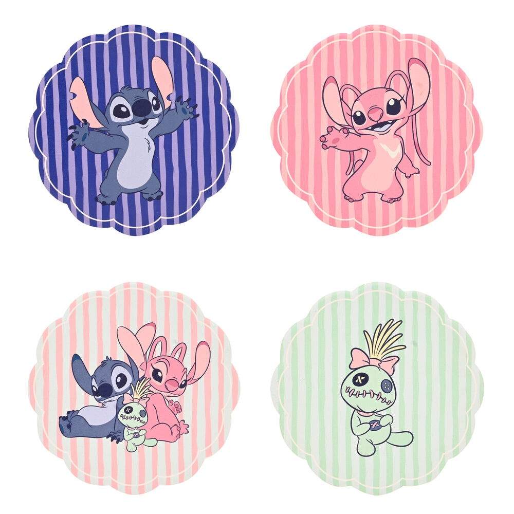 Disney Stitch sett med 4 keramiske underlag