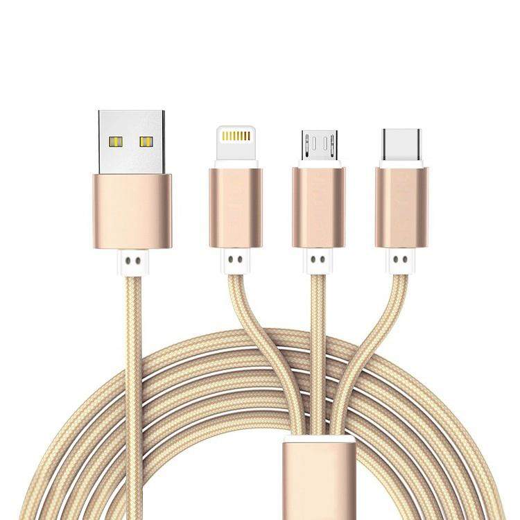 Ladekabel 3 i 1 - Gull