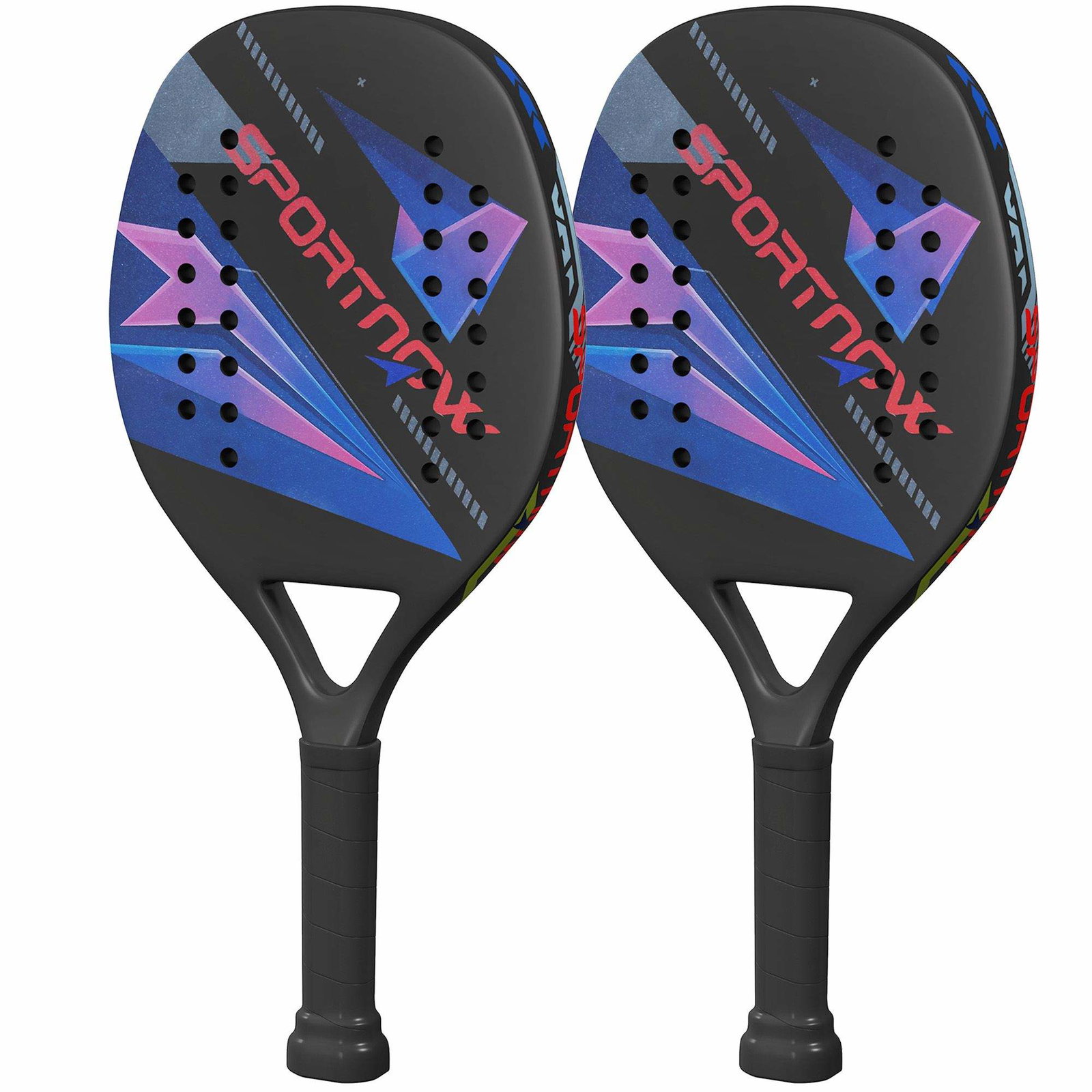 Pickleball-padlesett – karbonfiber, sklisikkert grep, veske inkludert