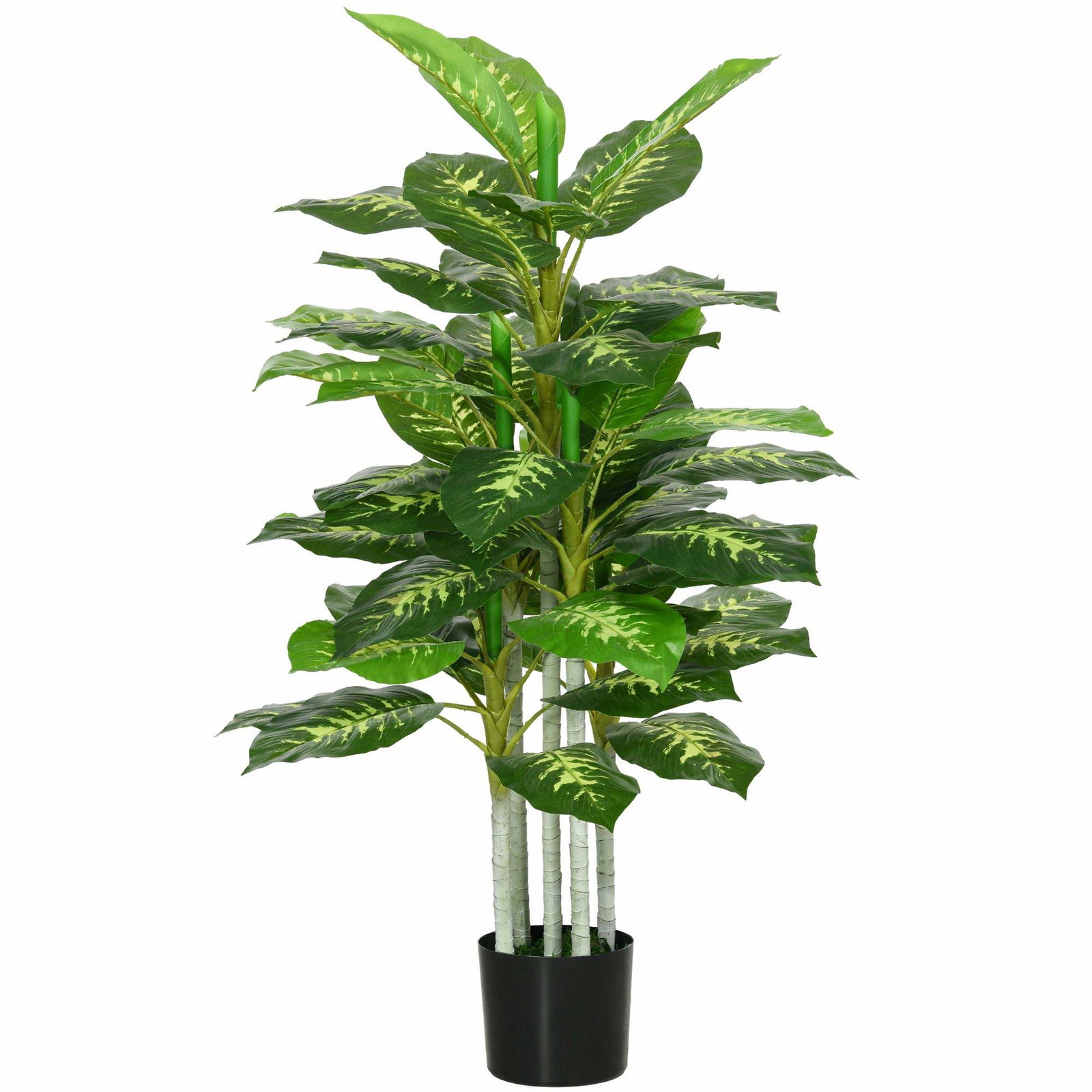 Kunstig Dieffenbachia-plante, 120 cm, innendørs/utendørs