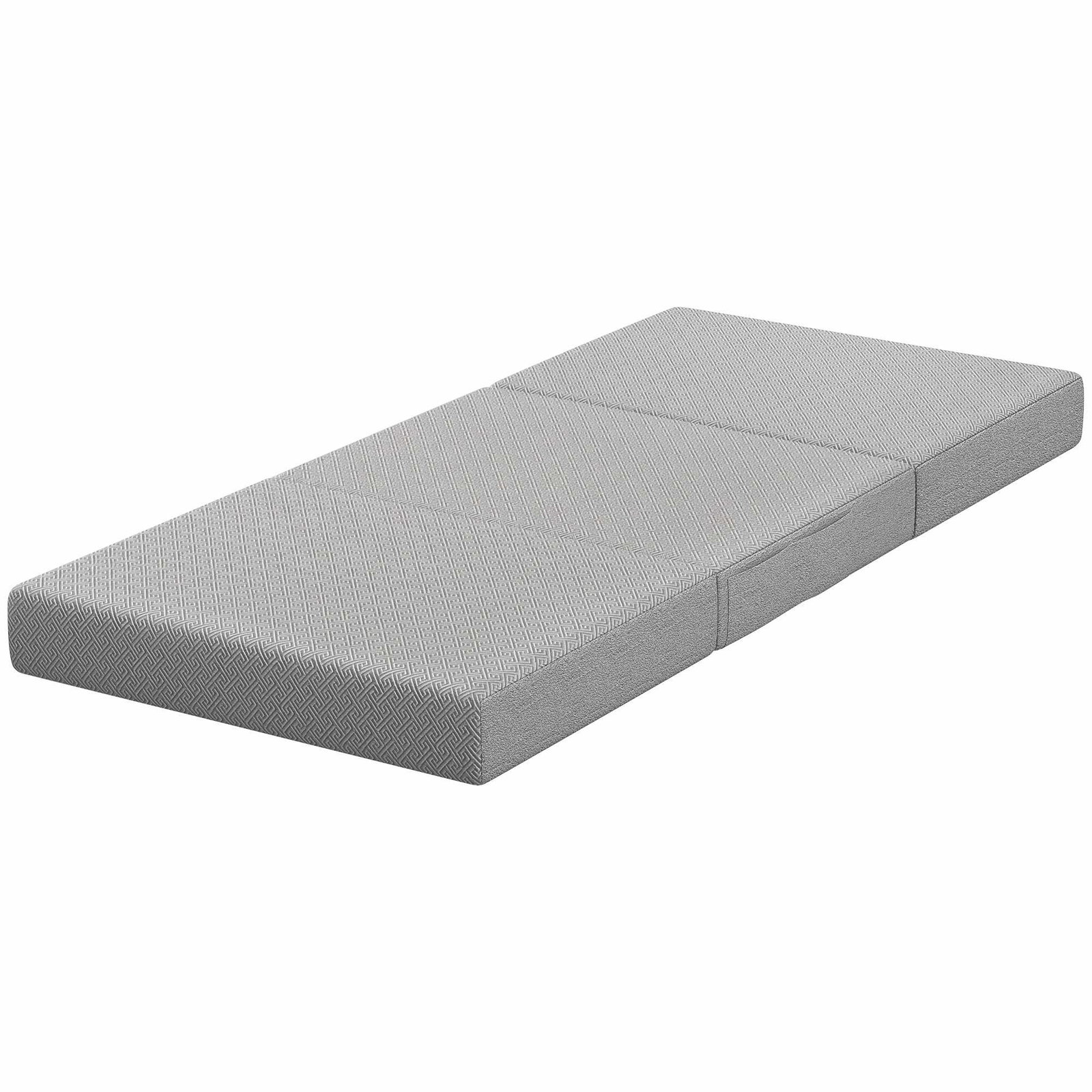 Sammenleggbar gelskummadrass – 90x200 cm, vaskbart trekk