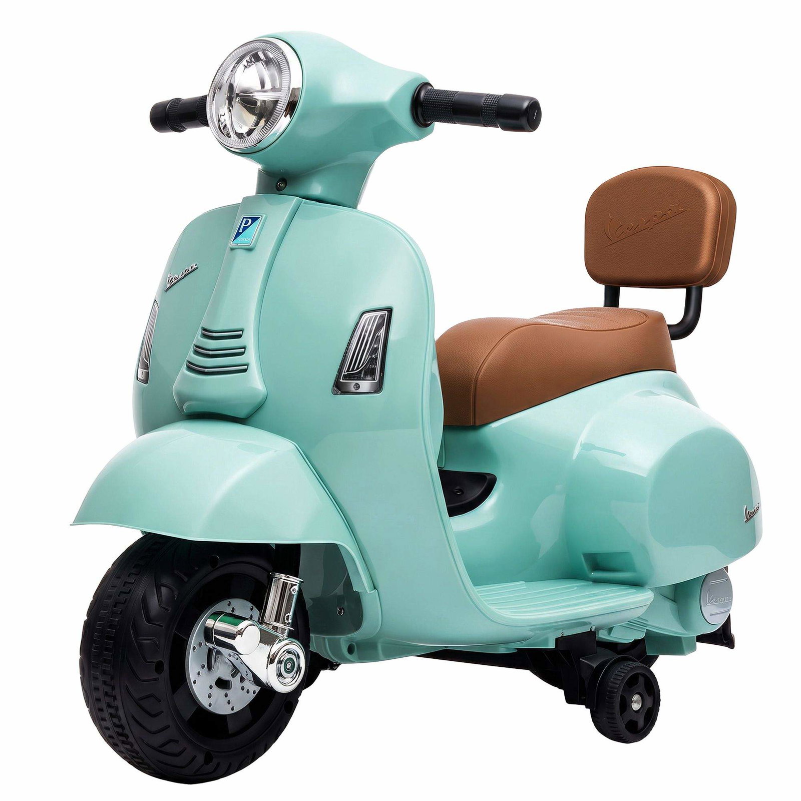 Elektrisk mini-Vespa for barn – grønn, 18–36 måneder