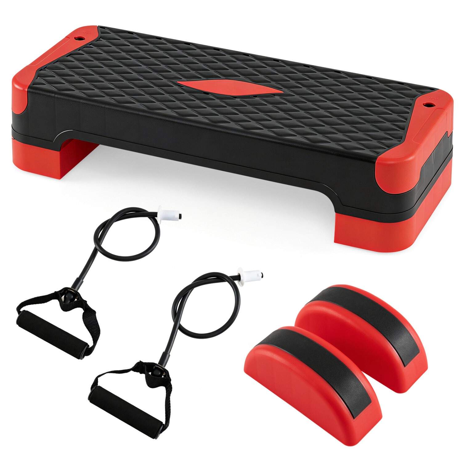 Aerobic Step Platform Set med Riser og Balance Trainer
