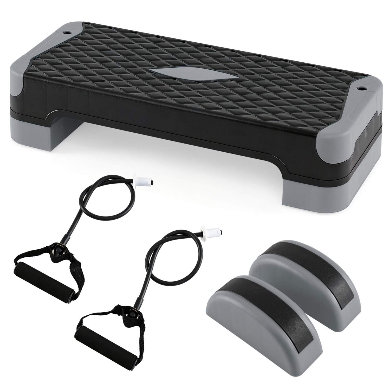 Aerobic Step Platform Set med Riser og Balance Trainer