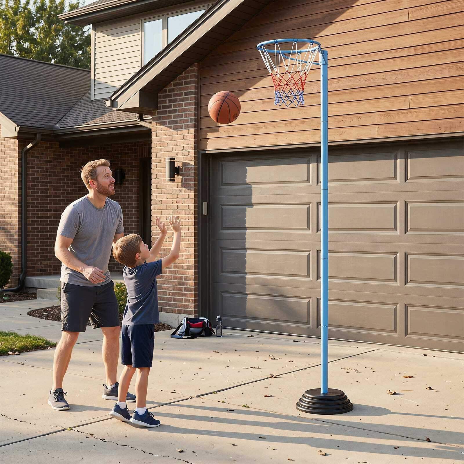 Justerbart basketballkurvsystem – 105–255 cm, fyllbar base