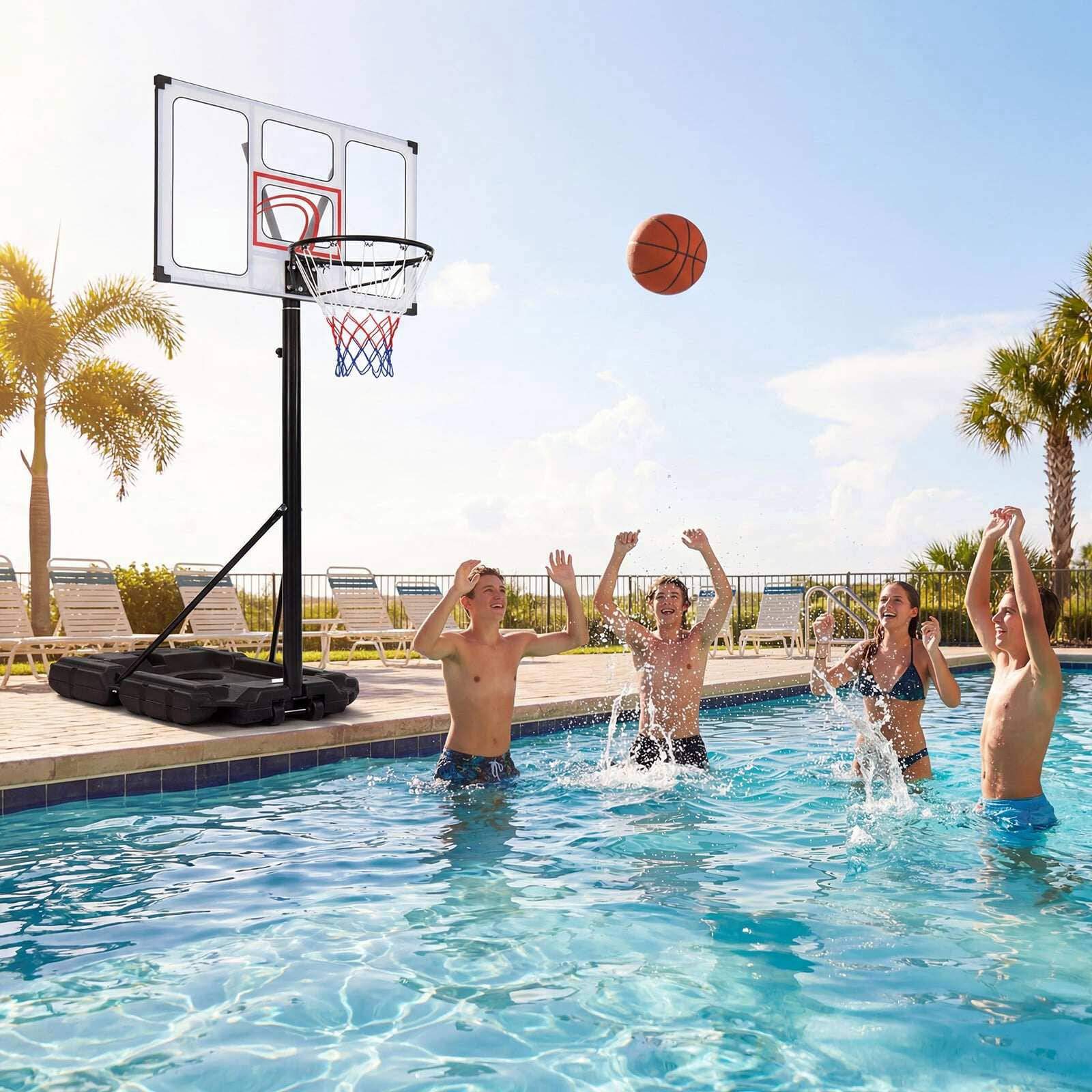 Justerbar basketballkurv – 1,2–3 meter, støtsikker bakplate