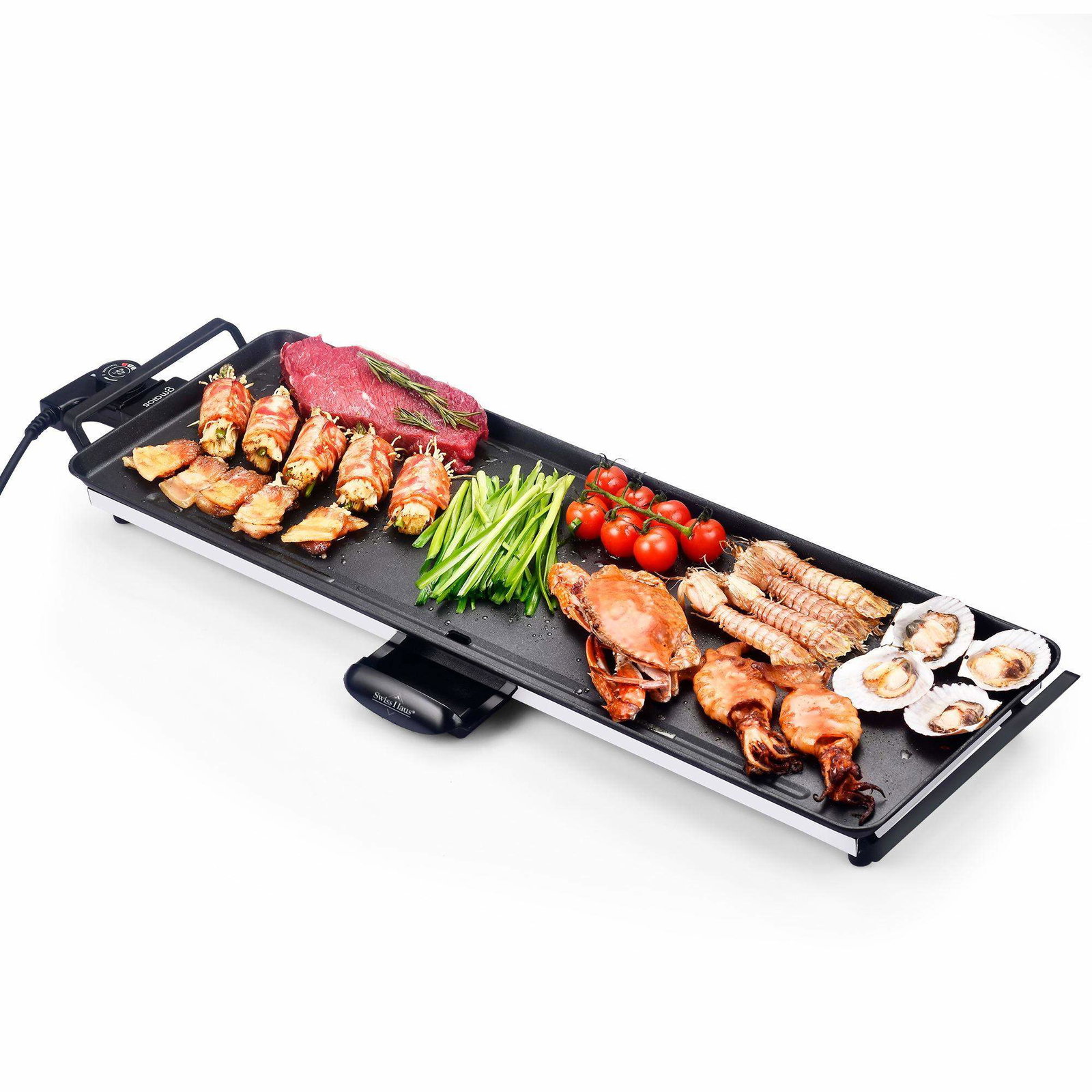 Swiss Haus Basel Premium Teppanyaki Grill 70x23cm 1800W - Svart