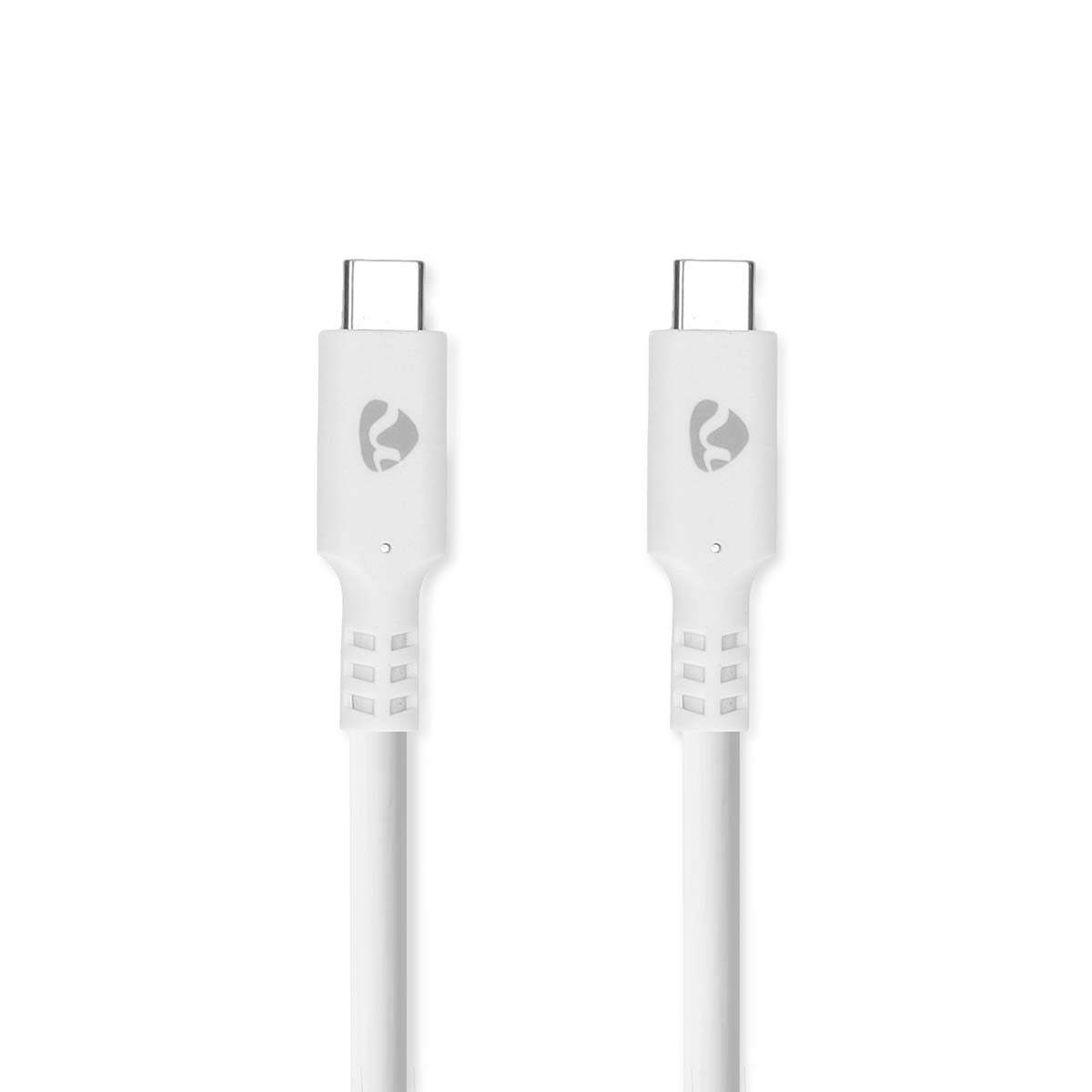 USB-C-kabel 1 m for lading, data og 4K-video, 60 W, 5 Gbps, hvit