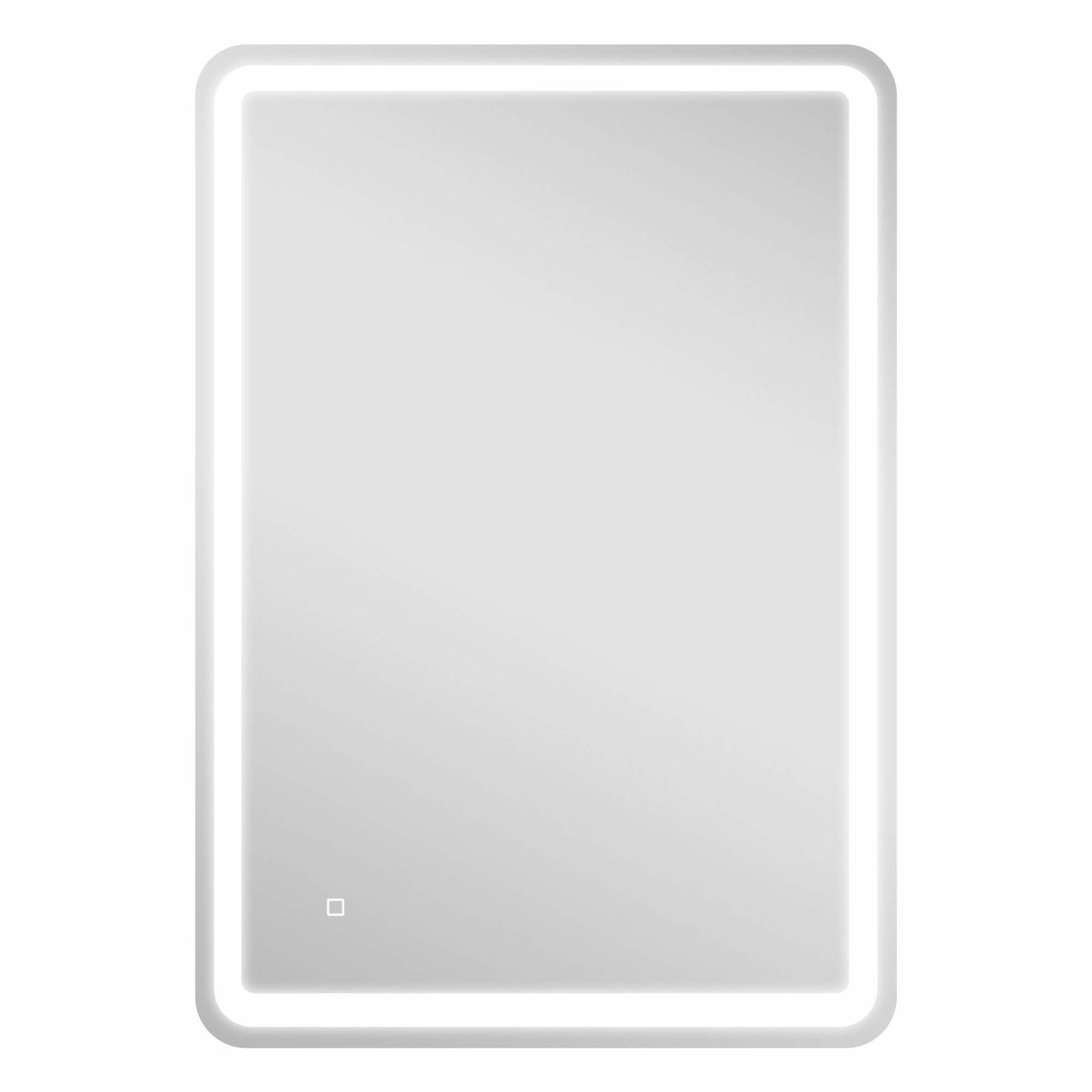 Opplyst baderomsspeil 70 x 100 cm, antidugg, 3 lysfarger, IP44