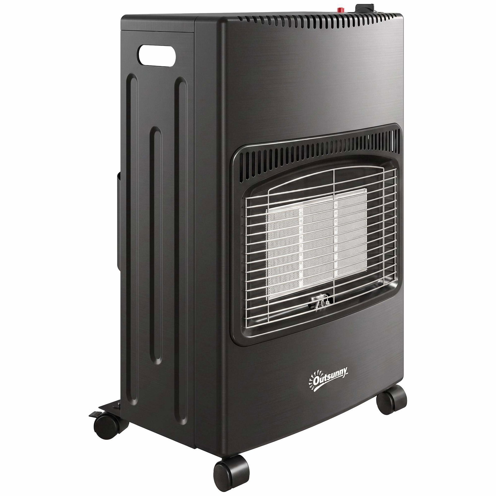 Sammenleggbar gassterrassevarmer 4.2 kW med hjul og trekk, 3 varmeinnstillinger