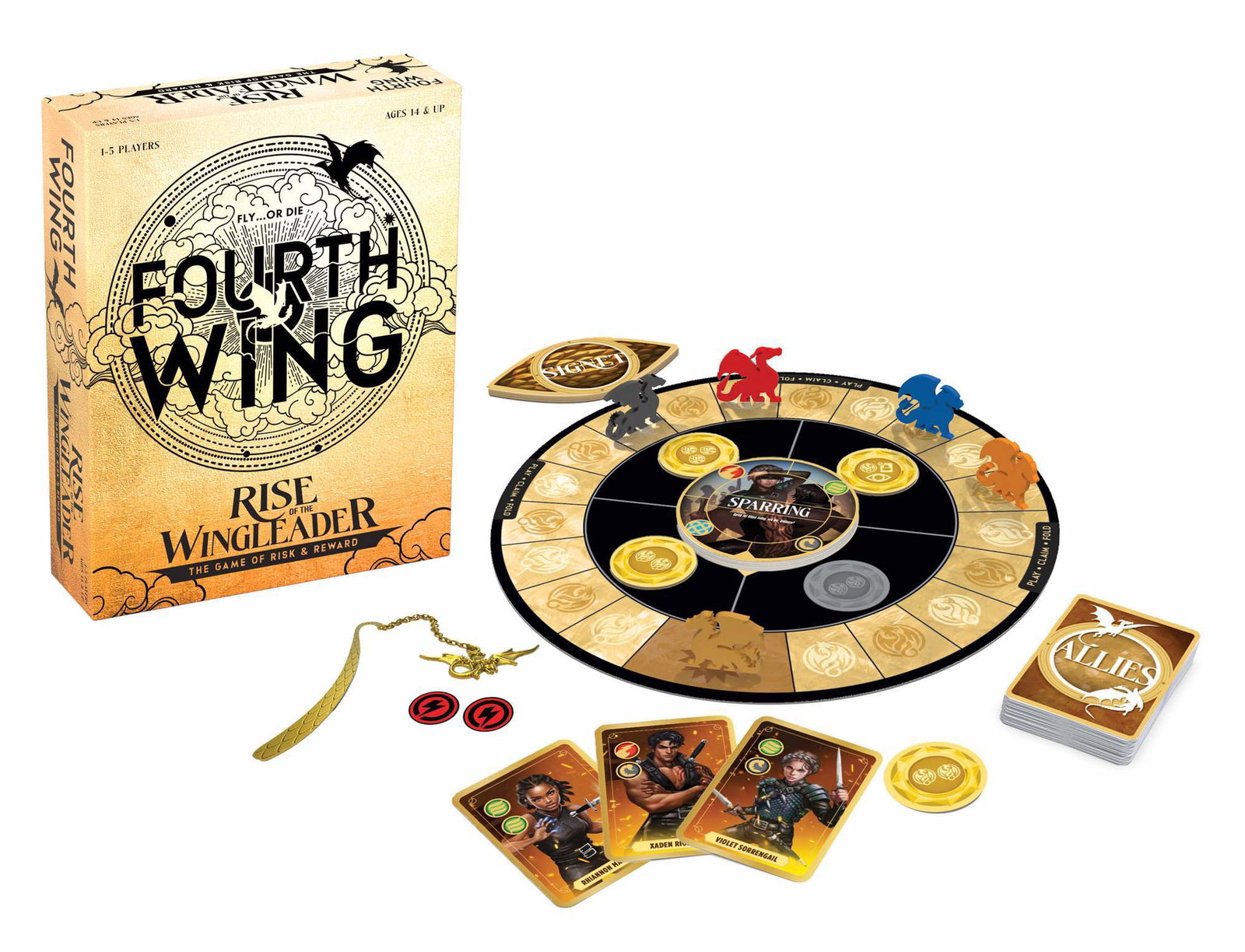 Fourth Wing Rise of the Wingleader-brettspillet på engelsk, 2–5 spillere