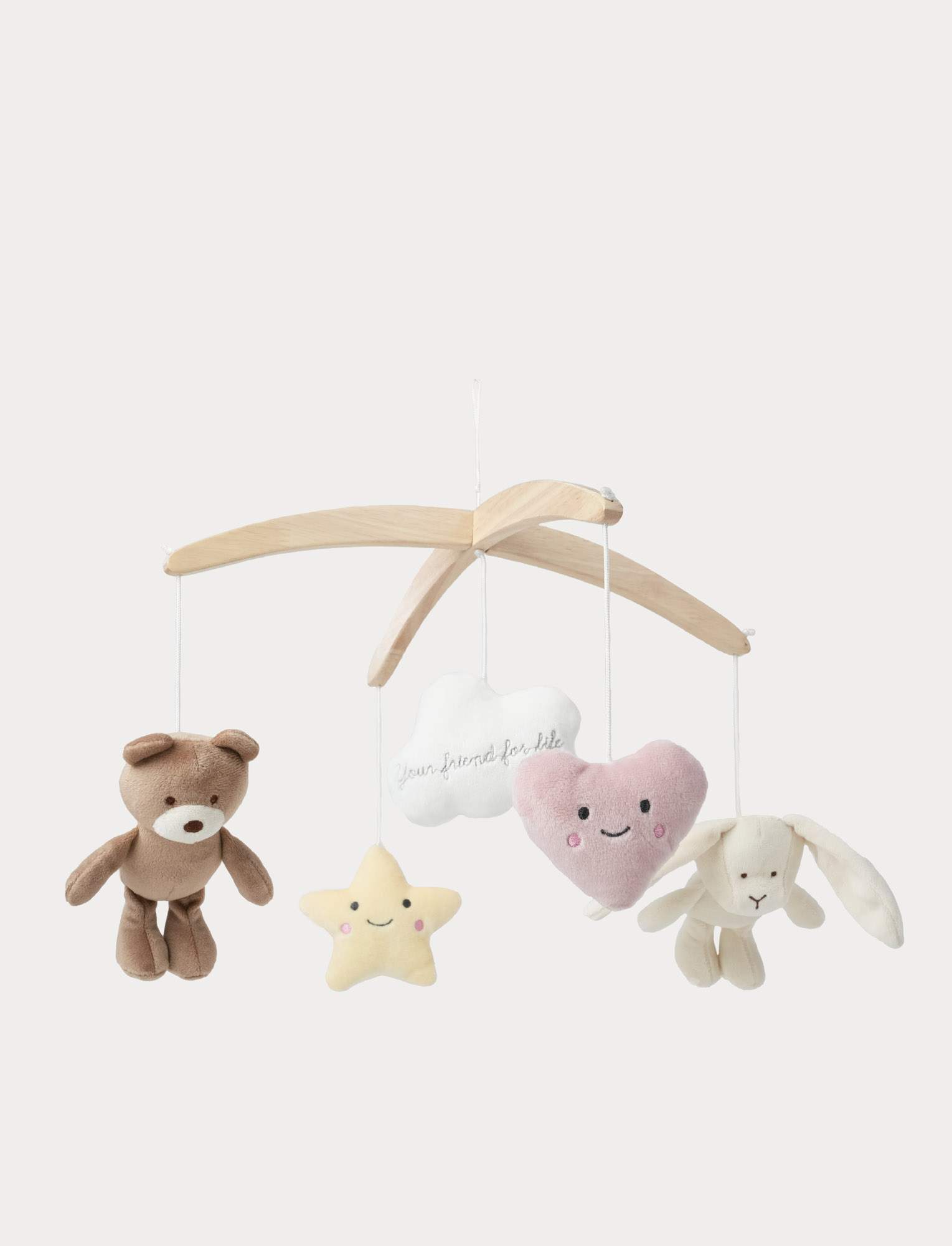 TK Diinglisar Babymobil med myke plysjfigurer, gave til nyfødt, 27 cm