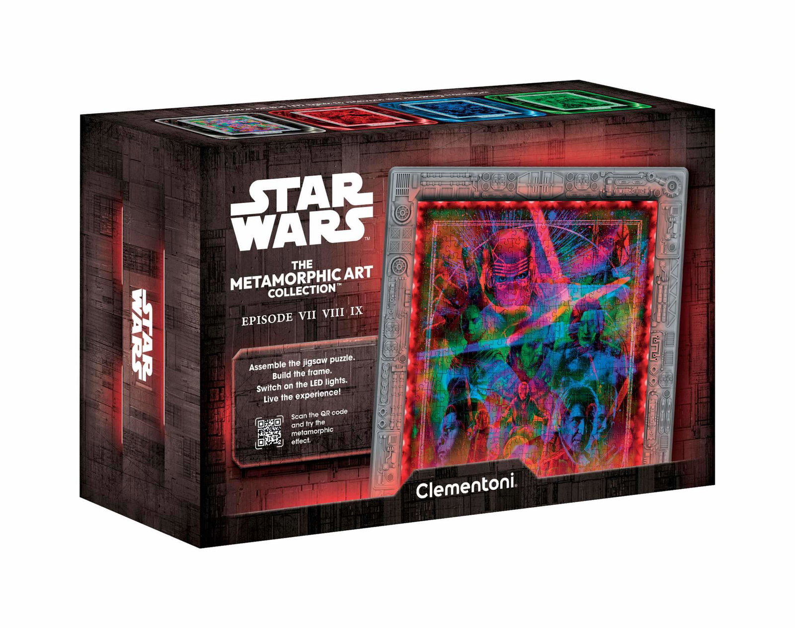 Star Wars Episode VII–VIII–IX Light-Up Puzzle av Clementoni, 520 stykker