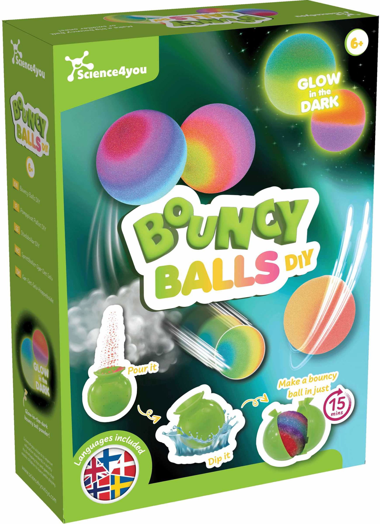 Science4you DIY hoppeballer vitenskapssett for barn, 8+ år