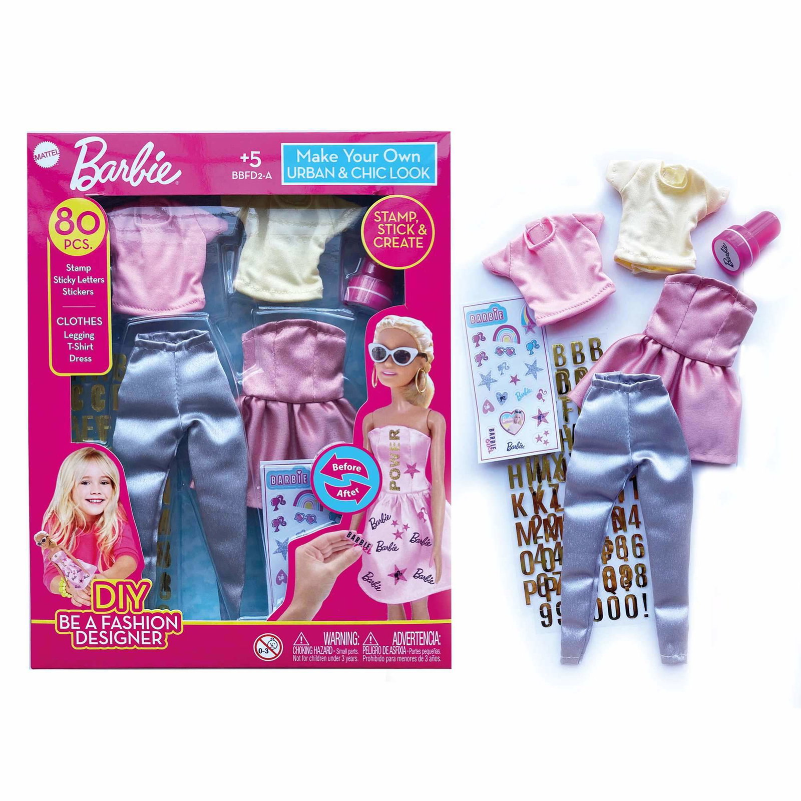 Barbie Lag ditt eget urbane og elegante utseende, stemple bokstaver