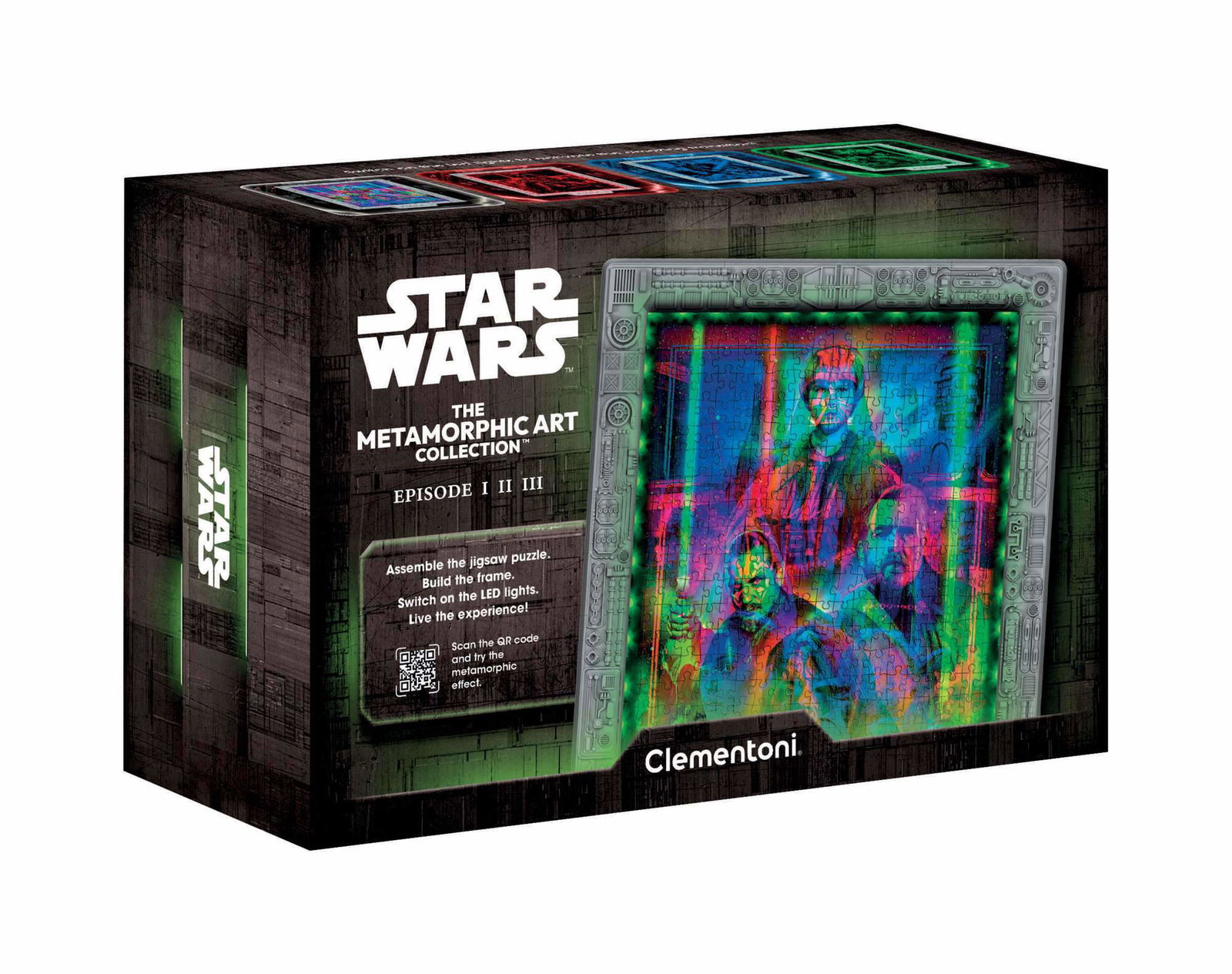 Star Wars Episode I–II–III Lysende puslespill av Clementoni, 520 brikker