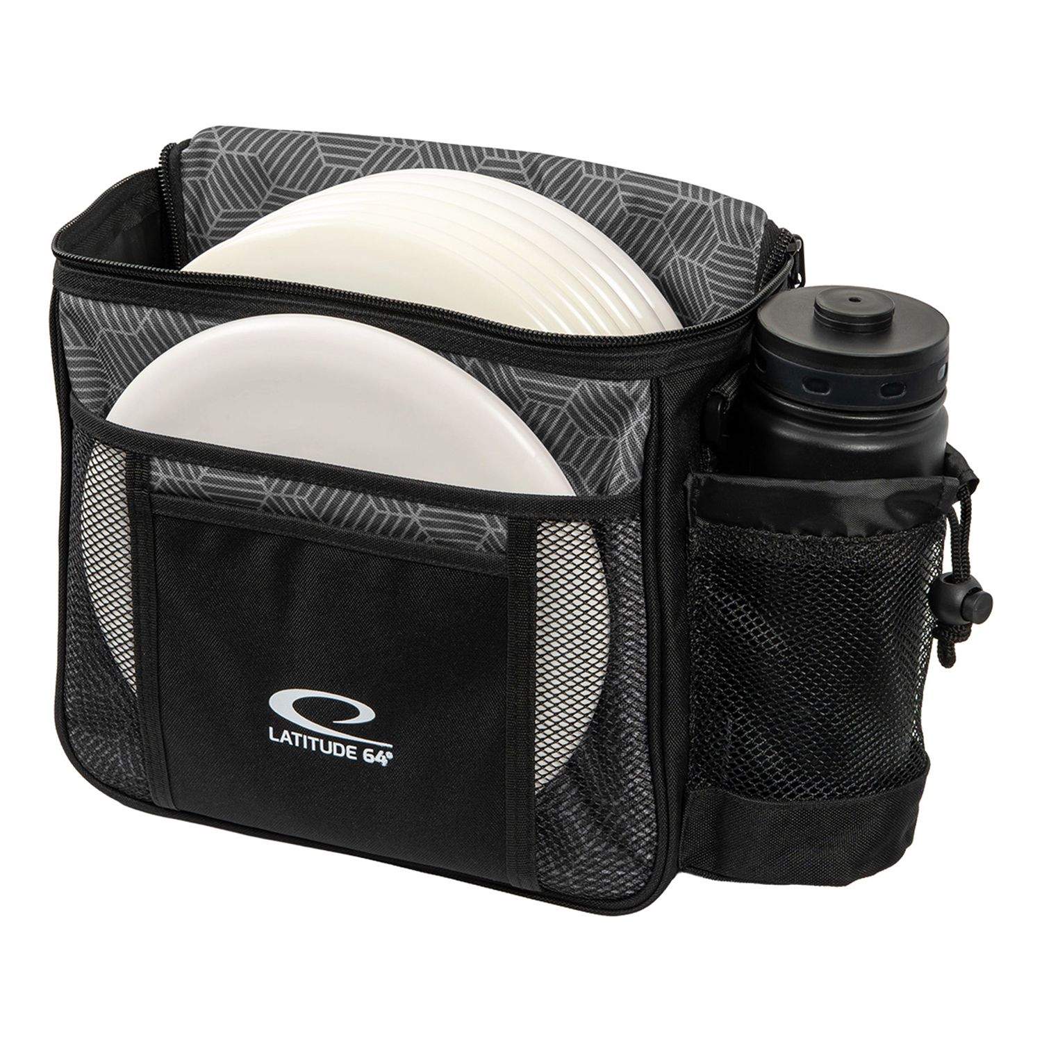 Latitude 64 Slim HEX Disc Golf Skulderveske, Grå