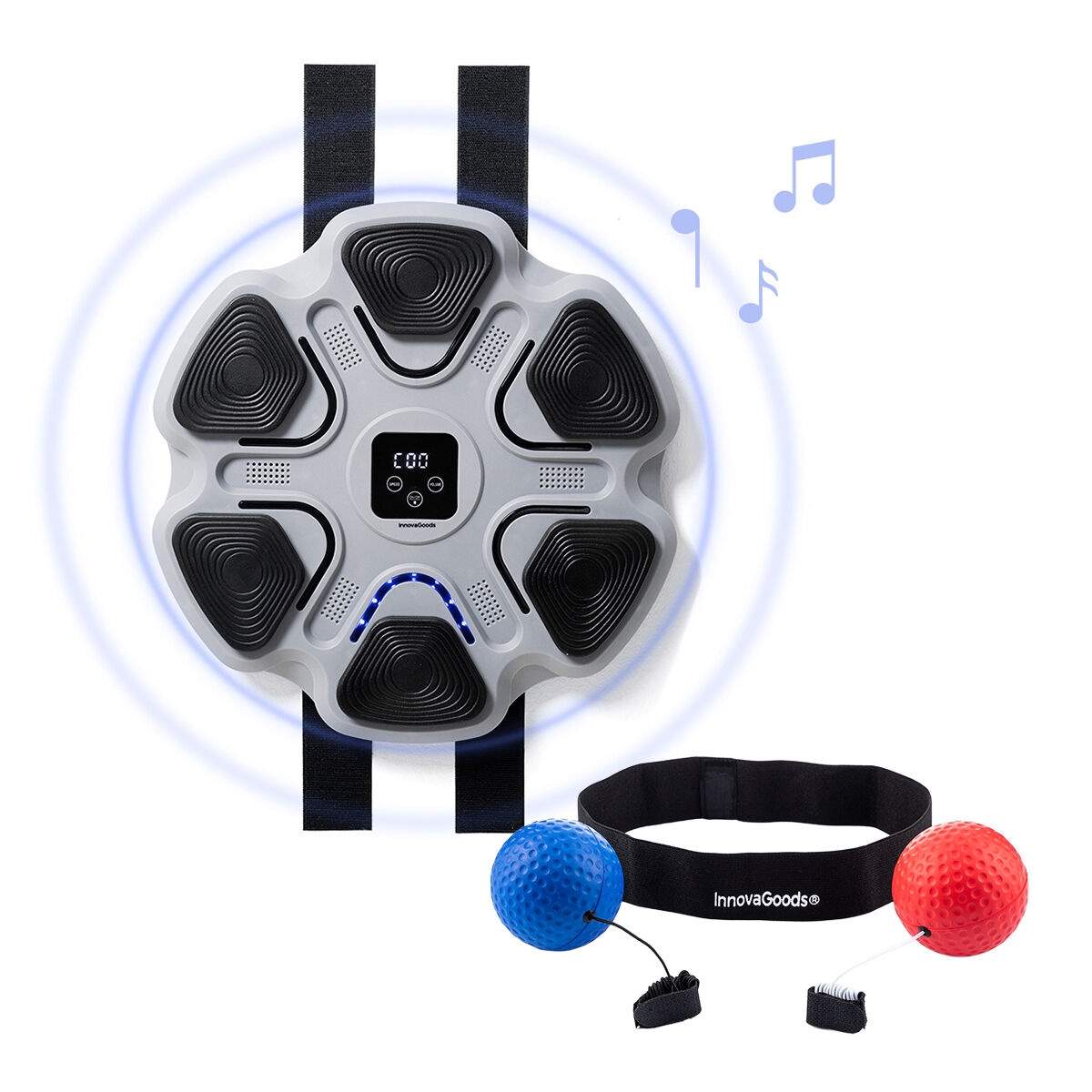 InnovaGoods Oppladbar Musikkboksemaskin, Refleksballer, Bluetooth 5.1