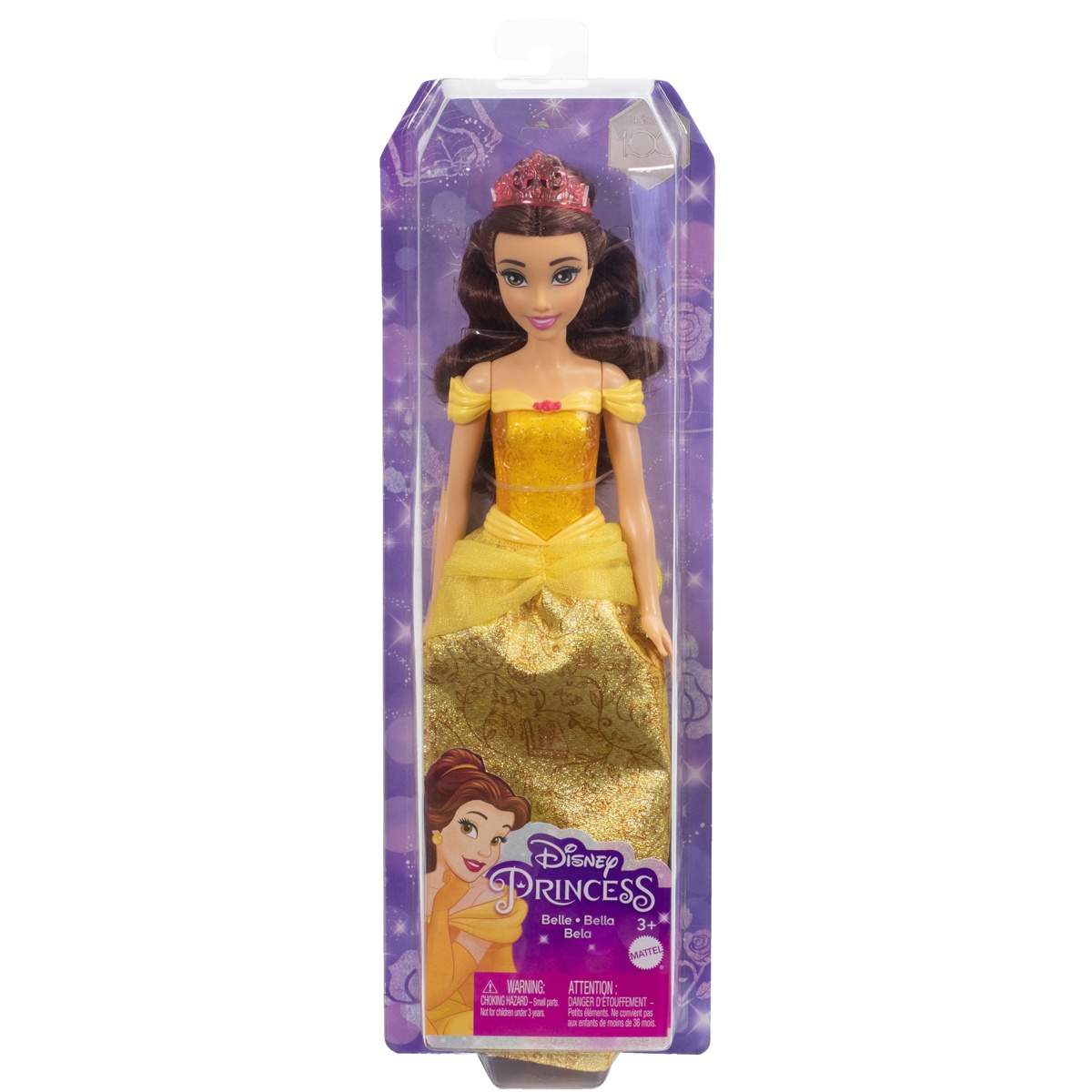Disney Prinsesse Belle Motedukke med Tiara og Sko