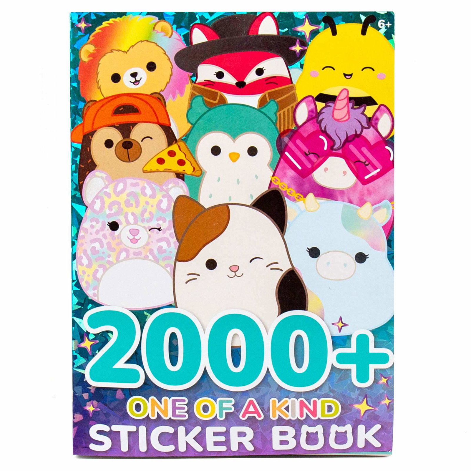 Squishmallows unik klistremerkebok, 2000+ klistremerker, 43 ark