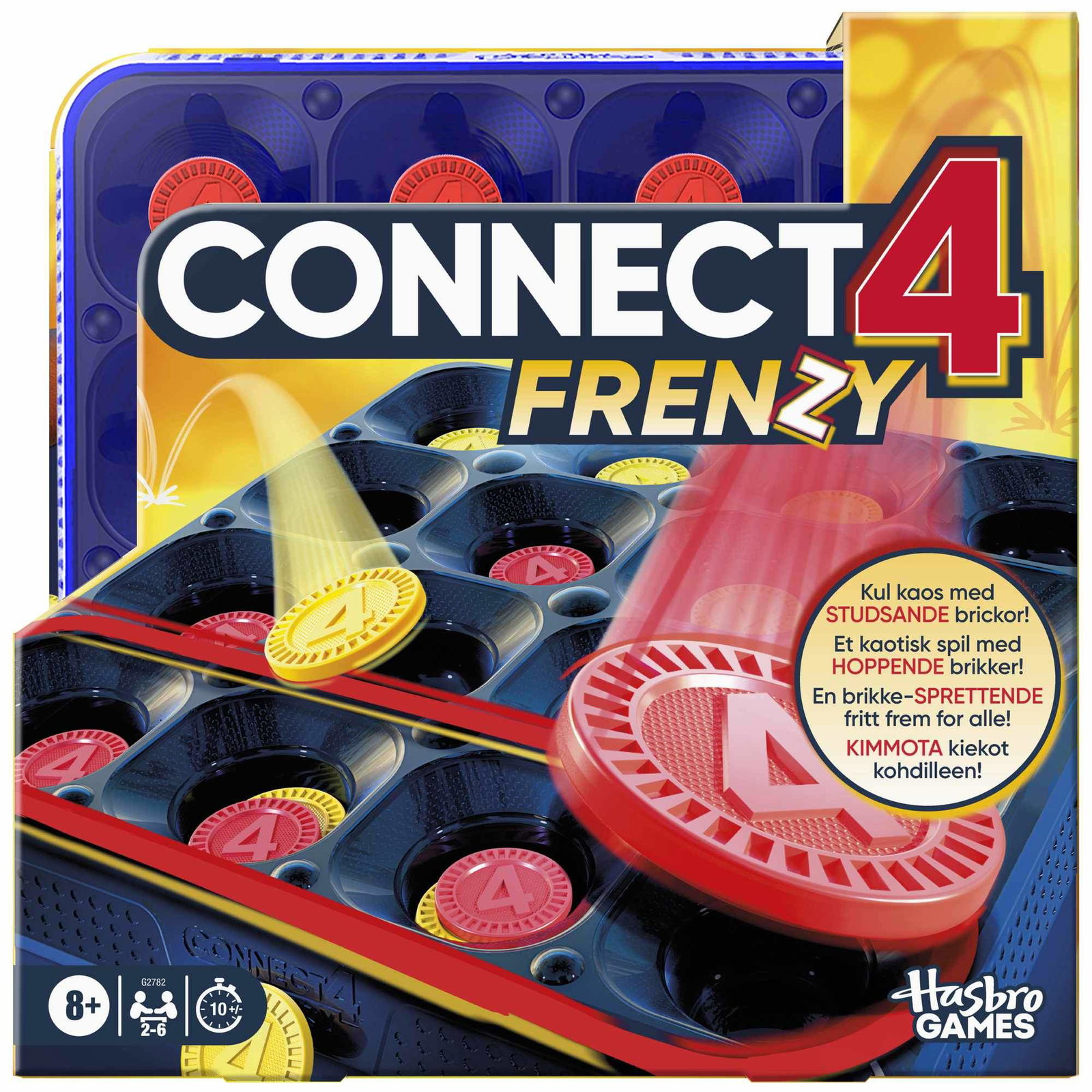 Connect 4 Frenzy Fast Disc Bouncing-spill, alt-i-ett-lagring