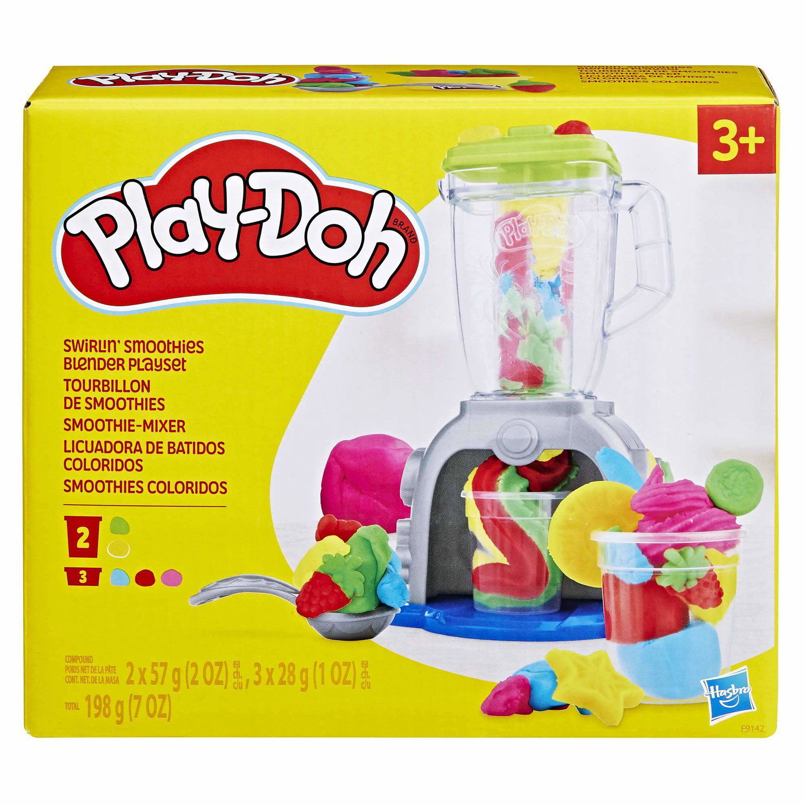 Play-Doh Swirlin' Smoothies lekesett med blender, late som om smoothies