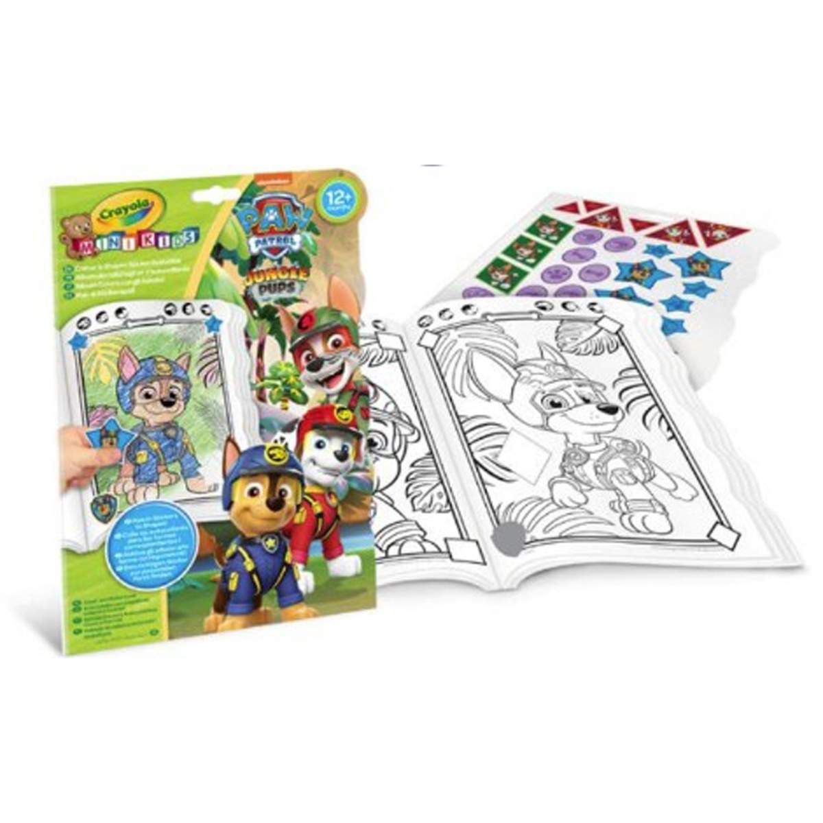 Crayola Mini Kids Paw Patrol Farger og Former Klistremerkebok
