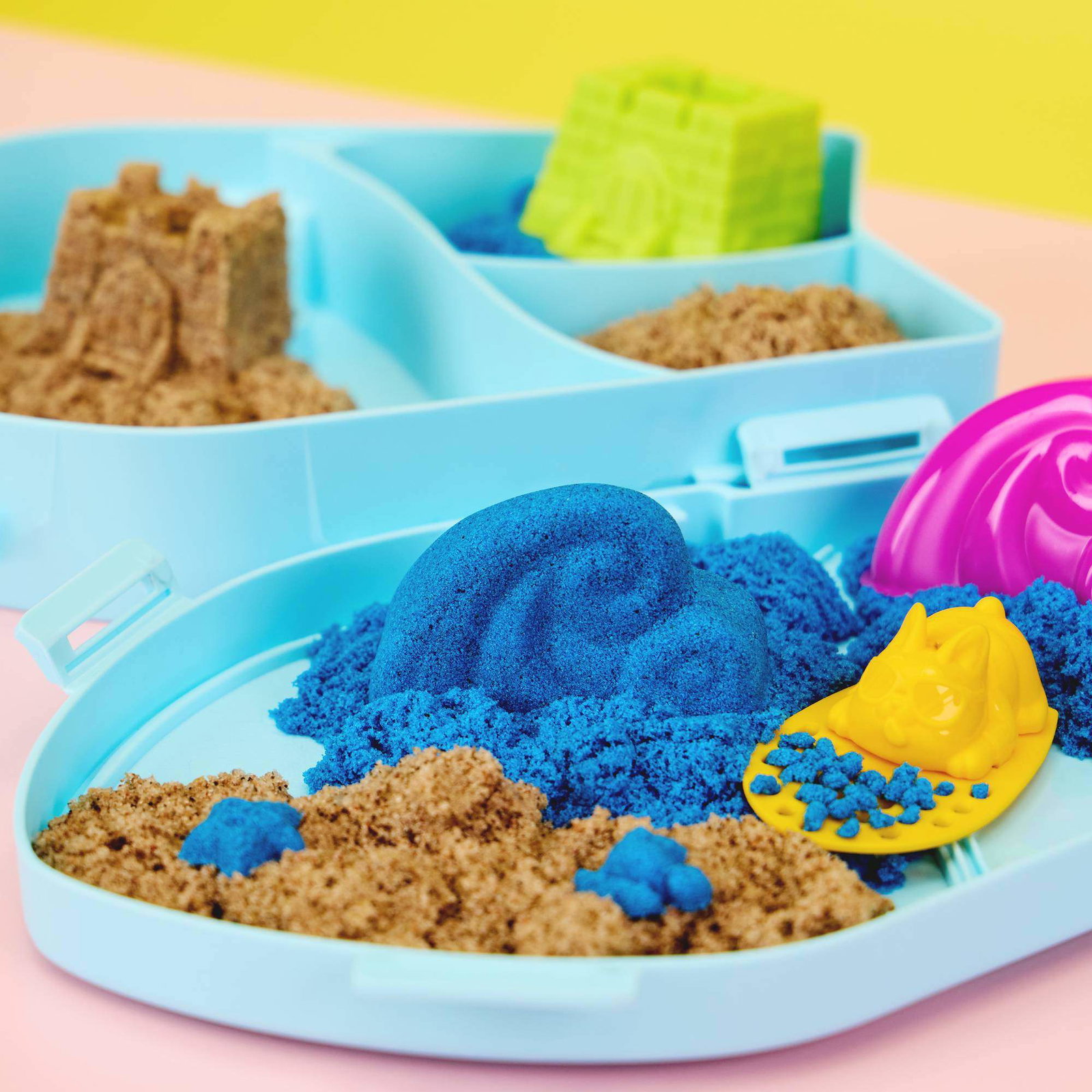 Kinetic Sand Surf N' Sand Paradise Beach lekesett, 283.5 g sand, former
