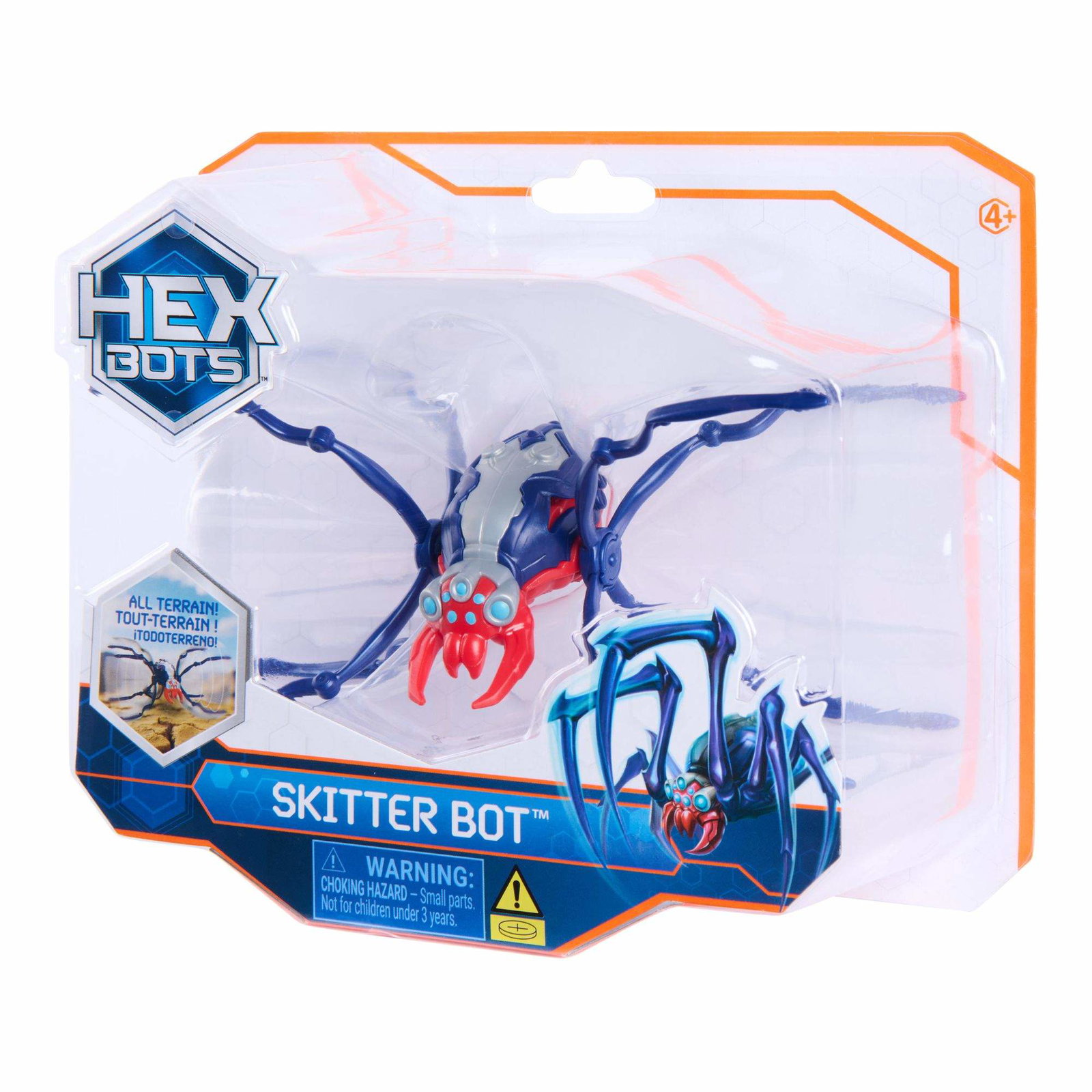 Hex Bots Skitter Bot Robot Edderkoppleke med 8 roterende ben