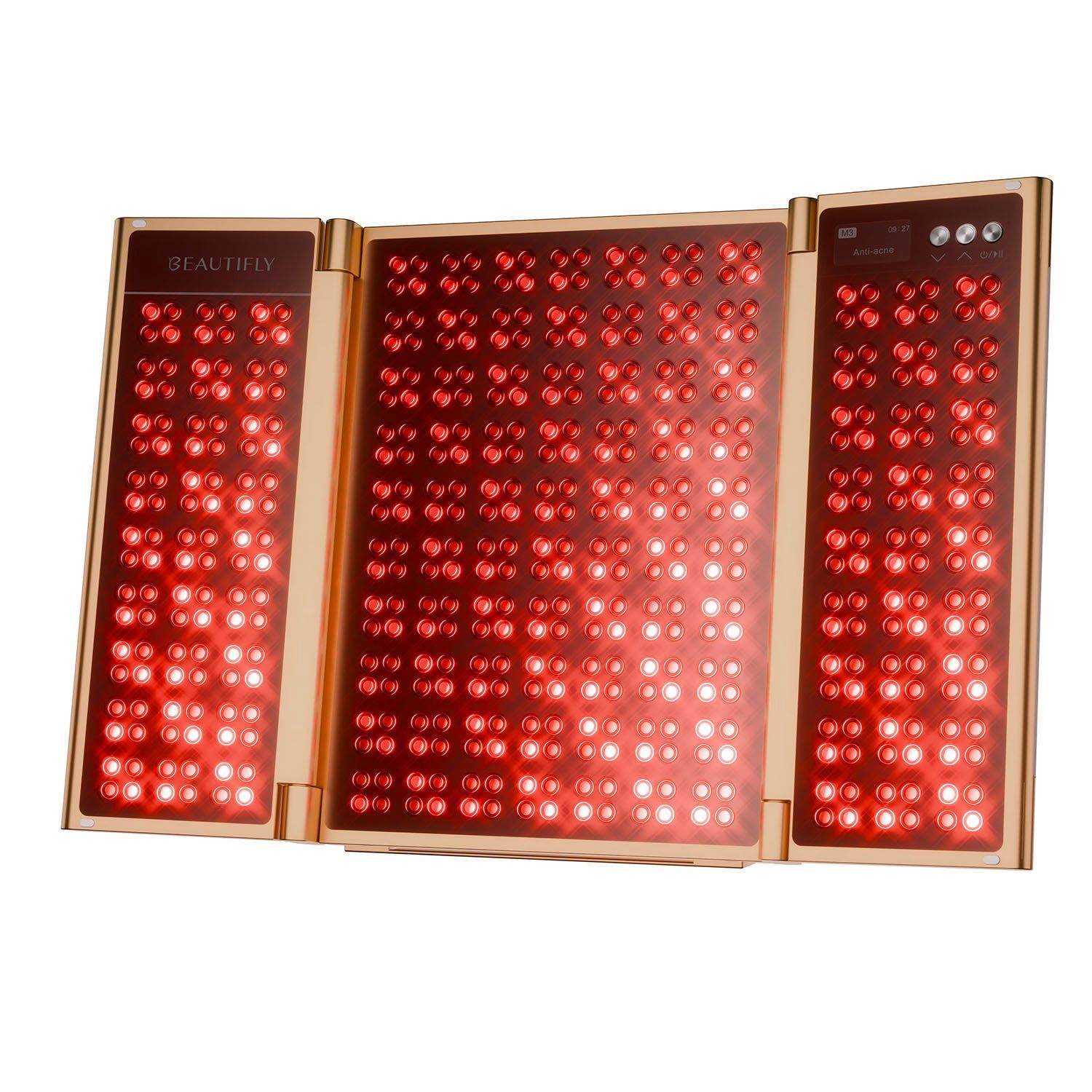 Beautifly BeautiLight Duo lysterapipanel, 12 programmer, gyllen
