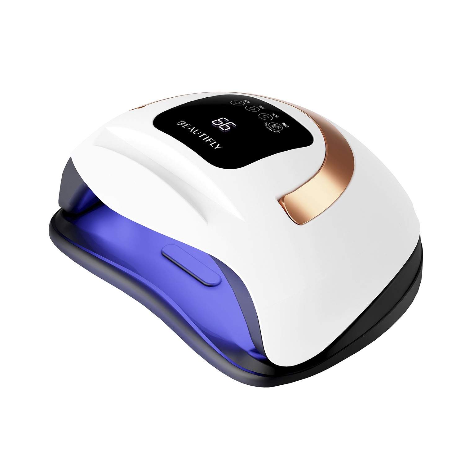 Beautifly SmartCure UV LED neglelampe med telefonholder, hvit