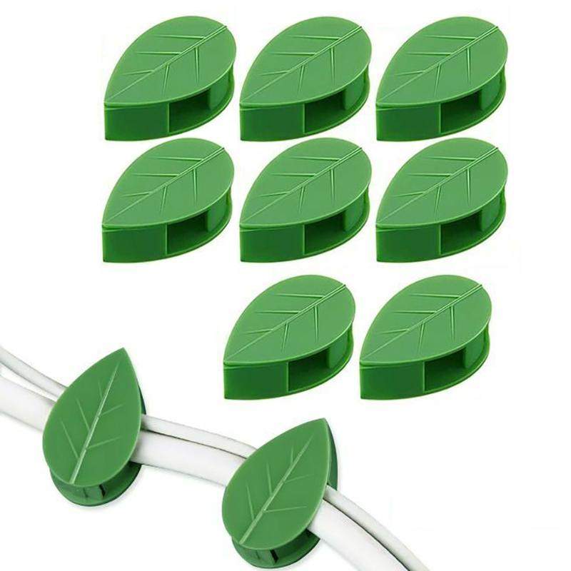 10x selvklebende klips for planter og kabler