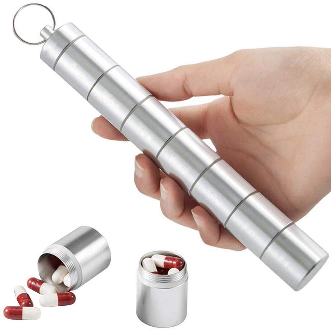 Pilleboks - 7 dager - Aluminium